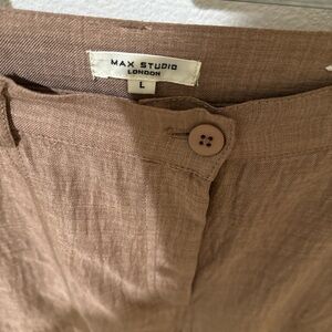 Max Studio Women's Tan Straight Leg Pants